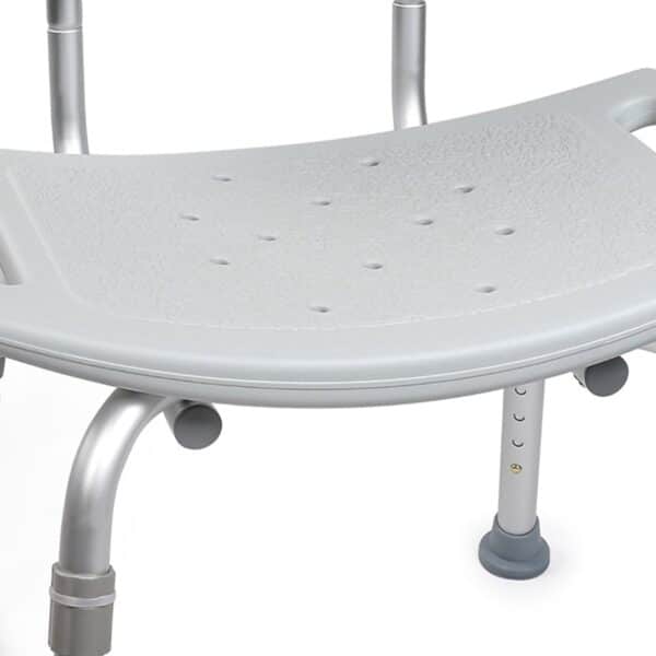 Bath Chair McKesson Without Arms Aluminum Frame Removable Backrest 19-1/4 Inch Seat Width 300 lbs. Weight Capacity