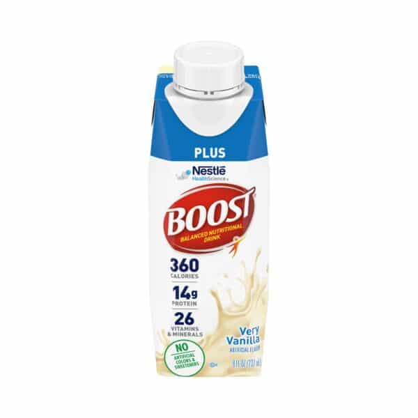Oral Supplement Boost Plus® Very Vanilla Flavor Liquid 8 oz. Carton