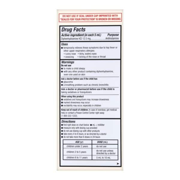 Children's Allergy Relief Foster & Thrive™ 12.5 mg / 5 mL Strength Liquid 4 oz.