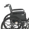 Lightweight Wheelchair drive™ Cruiser III Dual Axle Full Length Arm Elevating Legrest Black Upholstery 20 Inch Seat Width Adult 350 lbs. Weight Capacity