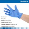 Exam Glove McKesson Confiderm® 3.5C NonSterile Nitrile Standard Cuff Length Textured Fingertips Blue Chemo Tested