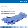 Exam Glove McKesson Confiderm® 3.5C NonSterile Nitrile Standard Cuff Length Textured Fingertips Blue Chemo Tested