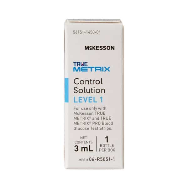 Blood Glucose Control Solution McKesson TRUE METRIX® 3 mL Level 1